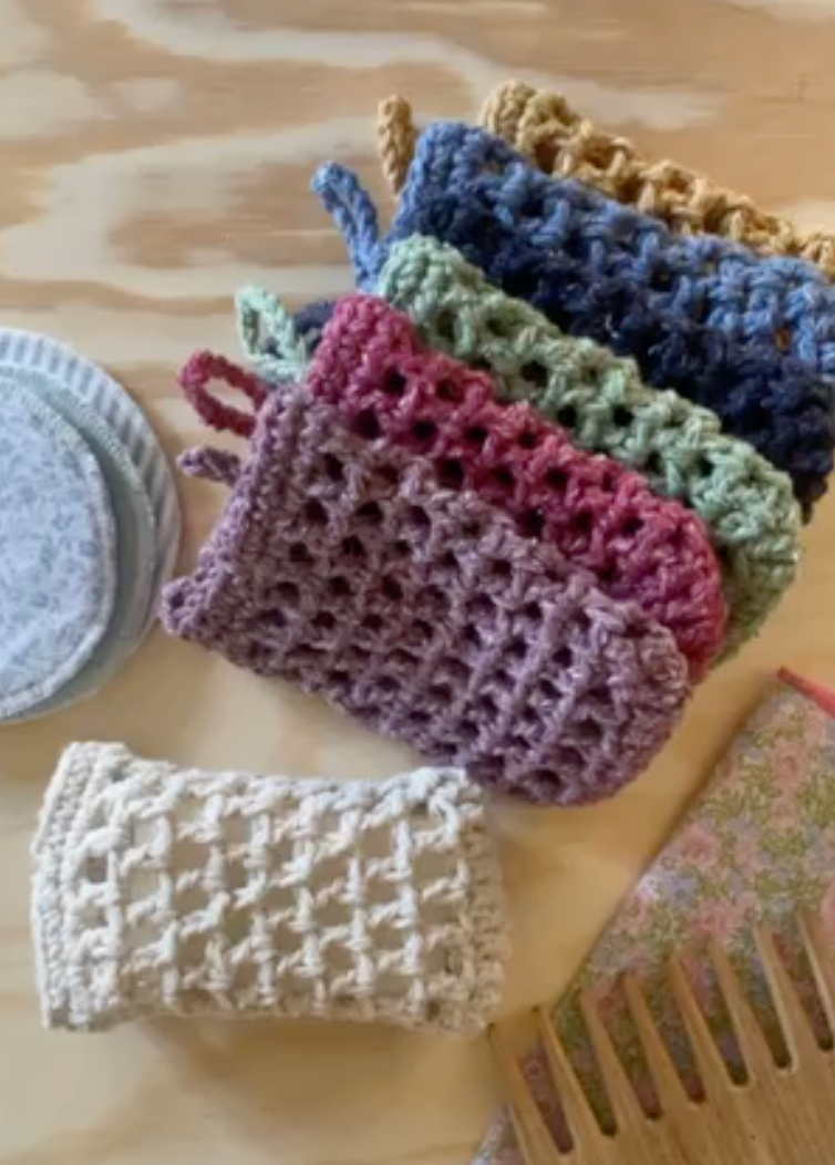 Bolsa jabón crochet