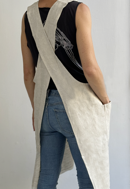 Japanese linen apron